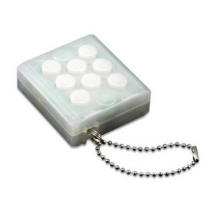 Electronic Bubble Wrap Keychain - Let your ADHD reign free with this electronic toy that you can take anywhere to have the constant satisfaction of popping bubble wrap. http://www.thinkgeek.com/product/982f/?cpg=cj&ref=&CJURL=&CJID=2617611